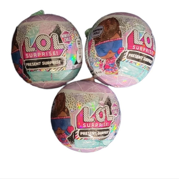 Lot Of 3 - LOL Surprise Present Surprise Winter Chill Tots Fashion Doll - Picture 10 of 10